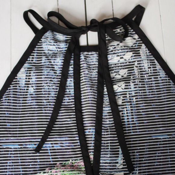 Retro Nature Graphic Tank Top With Tie Back - Picture 4 of 5